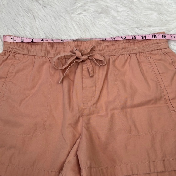 LOFT Size Medium Peach Color Shorts Casual‎ Drawstring Waist Mid Rise Pockets - Picture 8 of 13